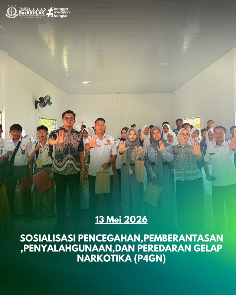 SOSIALISASI PENCEGAHAN, PEMBERANTASAN, PENYALAHGUNAAN,DAN PEREDARAN GELAP NARKOTIKA (P4GN)