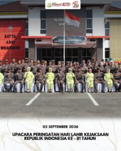 Upacara Peringatan Hari Lahir Kejaksaan Republik Indonesia Ke – 81 Tahun